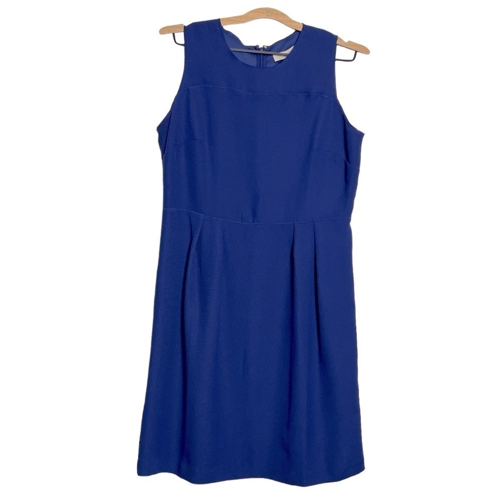 NWT Loft Sleeveless Shift Dress Royal Blue Size 8